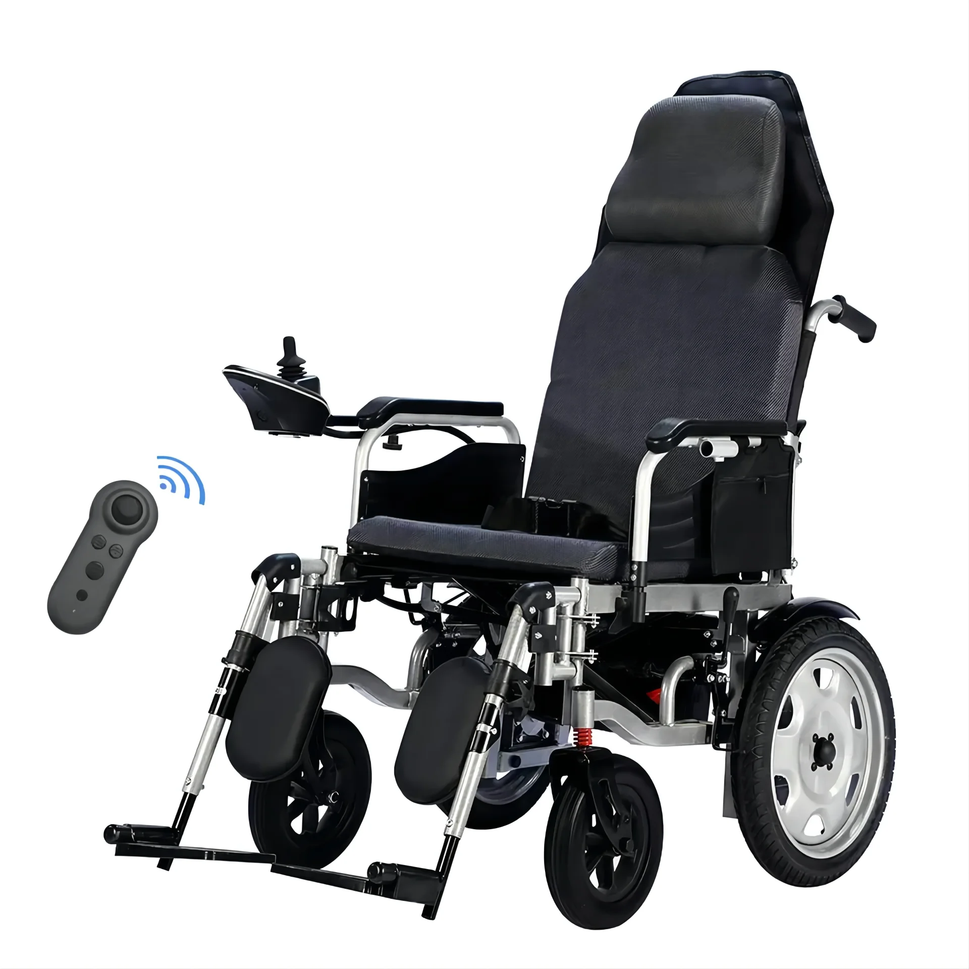 Smart Joystick Electronic Remote Control Motorised High Back Reclining Power Wheelchair Lithium Battery Electric Wheels Chair