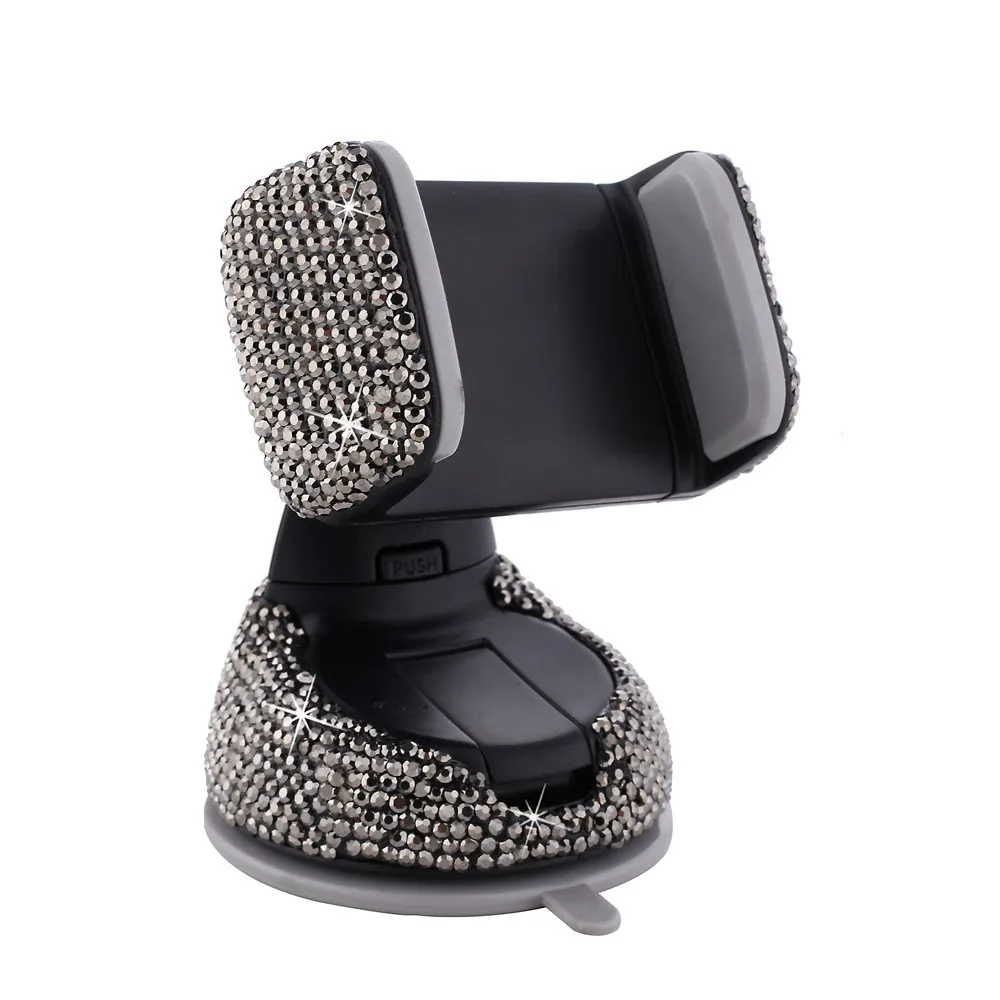 Роскошные Универсальный Автомобильный держатель для телефона с бриллиантами навигации Кронштейн мобильного iPhone Samsung Huawei