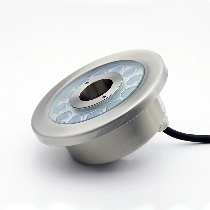 IP68 Waterproof RGB LED Water Jet Nozzle Stainless Steel Small Fountain Garden Landscape Outdoor Underwater Fountain Lights