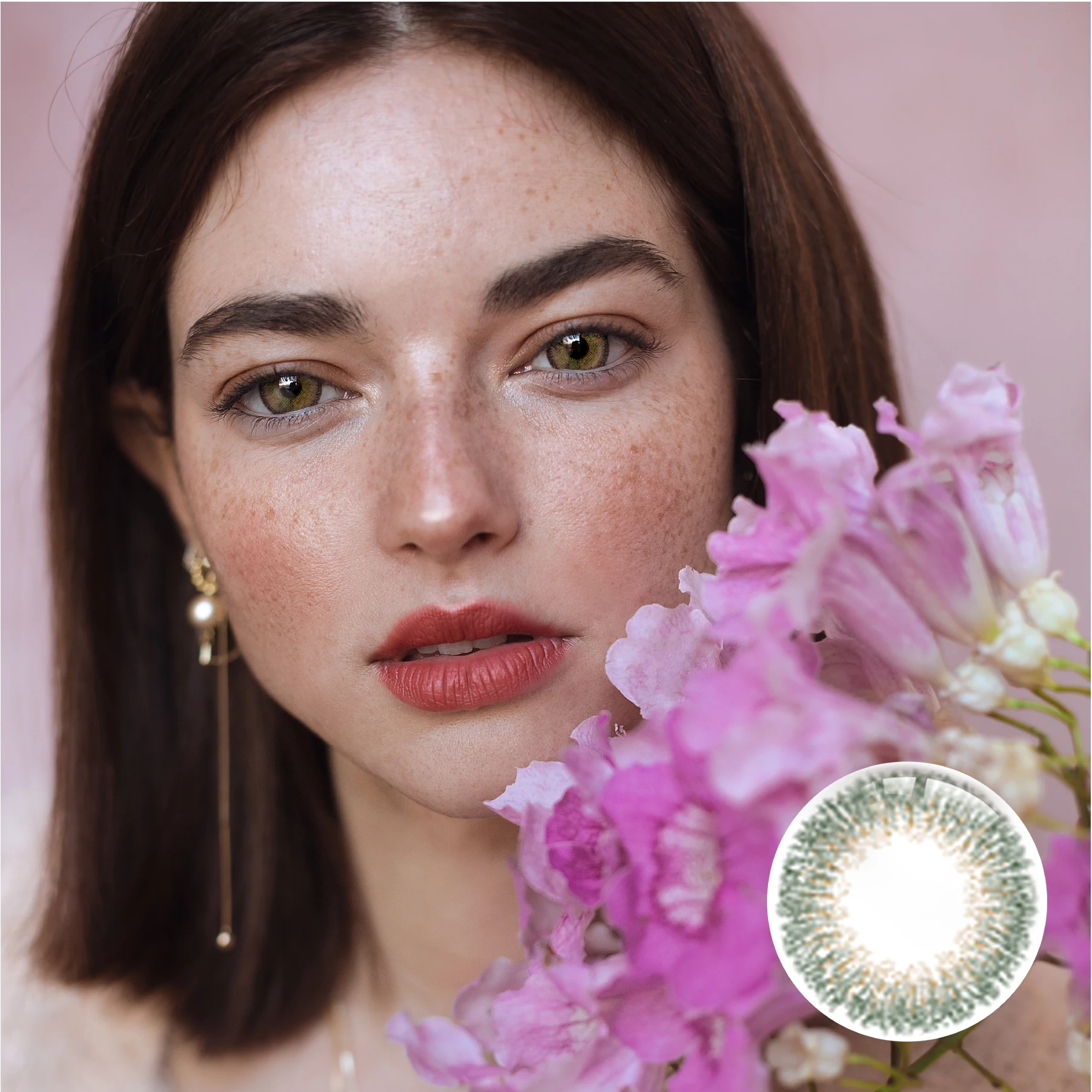 Fashion Nino BABYSBREATH GRAY-02 Color Super Natural Beauty Eye 14.5 Mm  Color  Contact Lenses