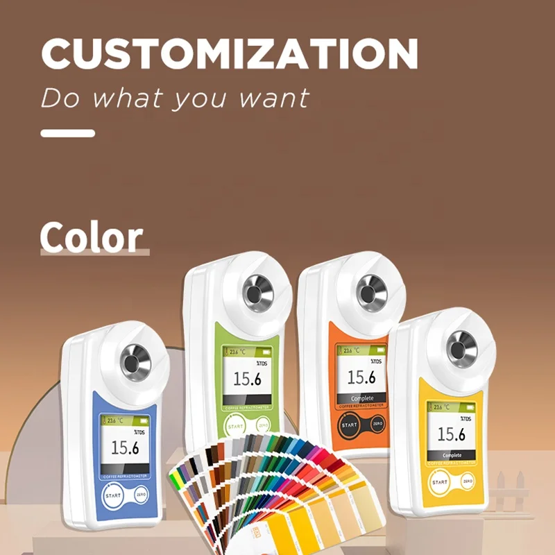 Coffee Sugar Meter TDS Unit Concentration Handheld Refractometers Digital Portable Brix Refractometer