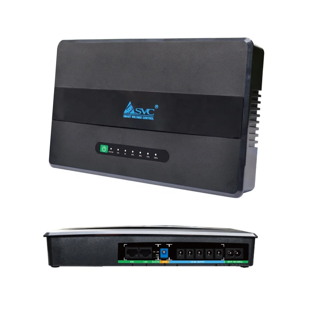 SVC 14400mAh Smart Portable Solar Mini small size DC ups 12V 15V 24V DC UPS with Solar Input 100W
