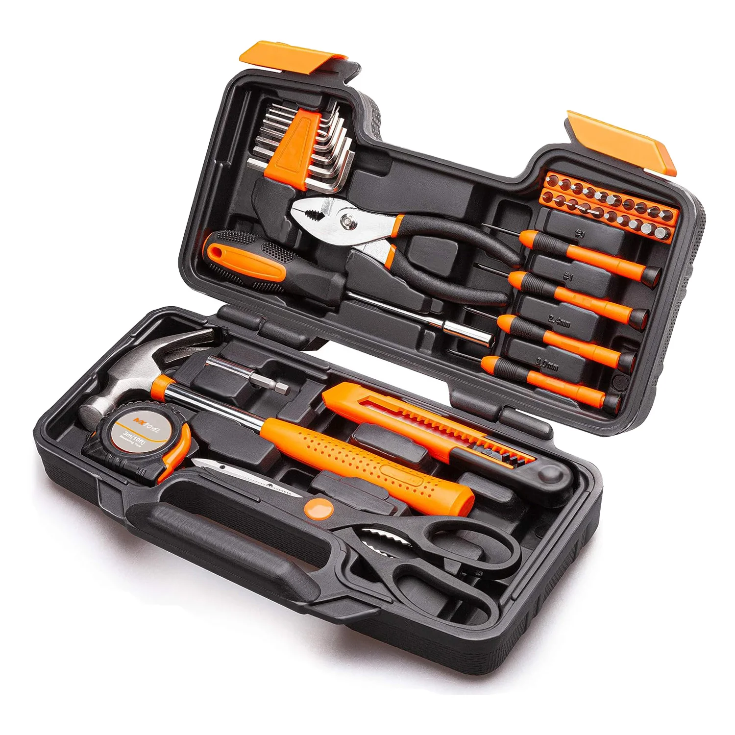 39pcs plastic case packing household hand tool kit diy hand tools box set