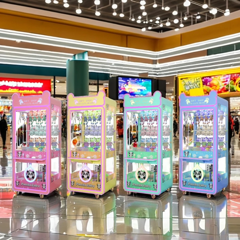 USA Popular Toys World Magic Key Mega Mini Claw Crane Machine Doll Vending Machine With A Locker Box