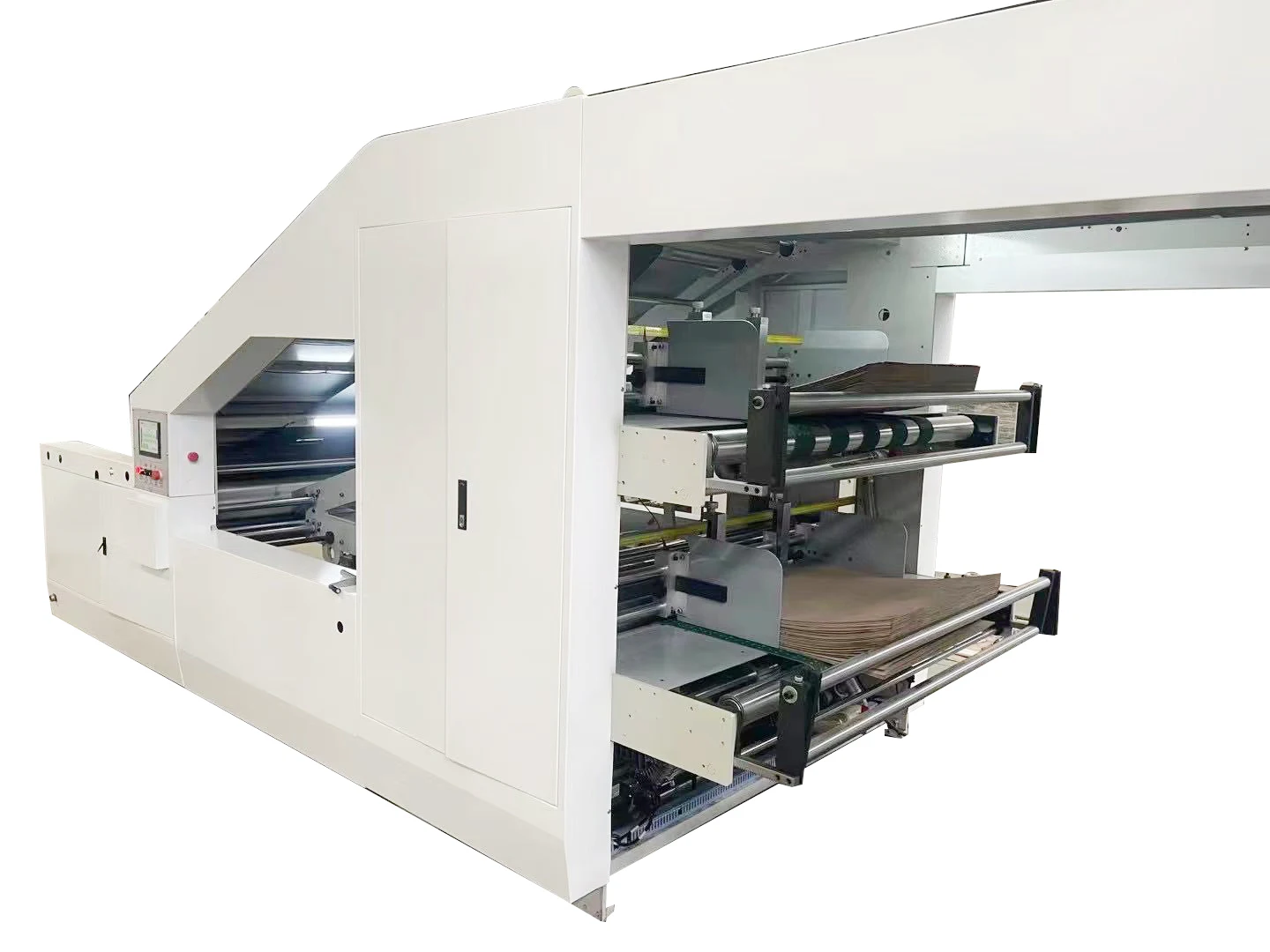Полностью автоматическая машина для ламинирования гофрированной бумаги