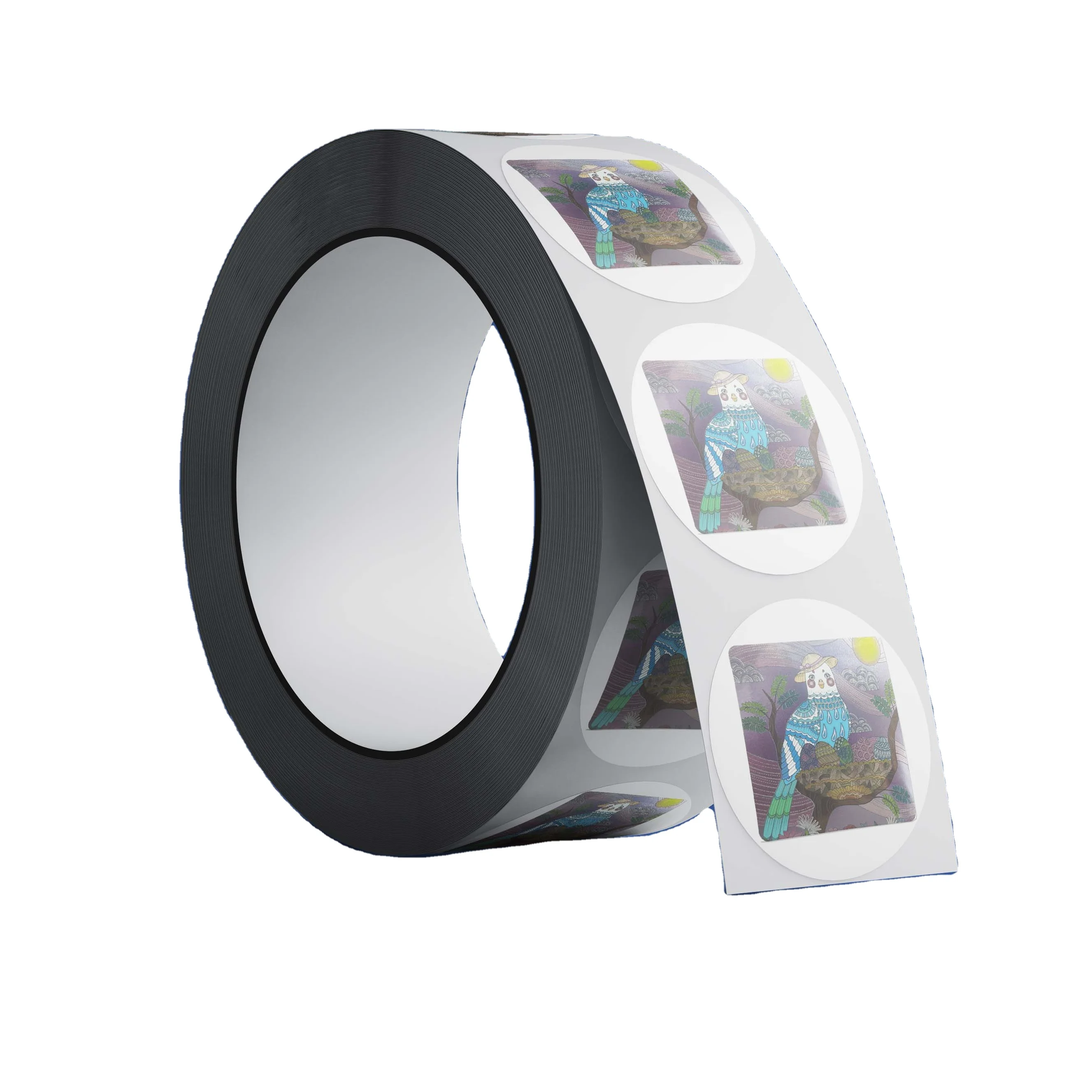 Custom Stickers Round Clear Printing  Adhesive labels Gold Foil Vinyl Sticker