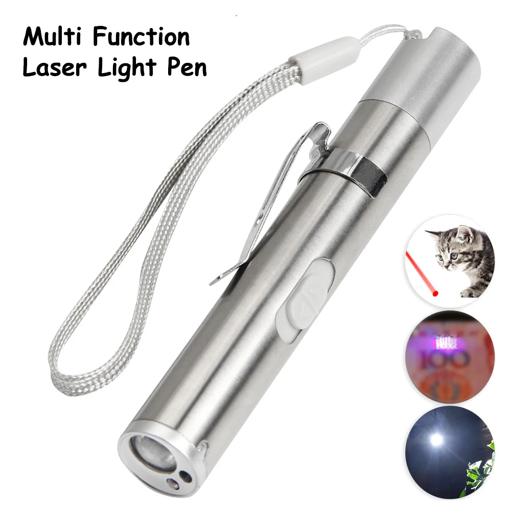 Factory Direct Sale 3 in 1 Multifunction Laser Pen Cat Laser Pointers Cat Toy with Laser
