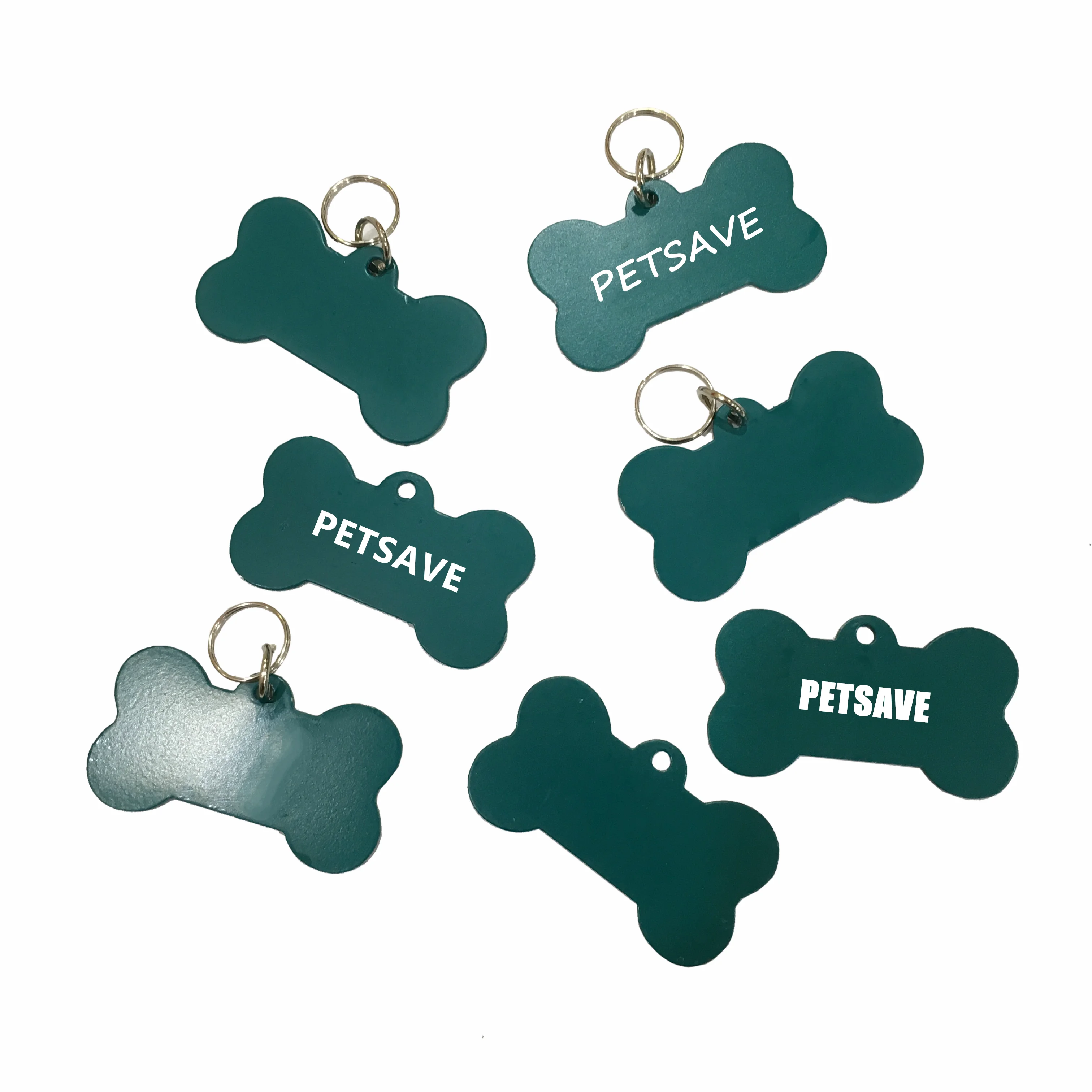 Custom Sublimation Blanks Metal Printing Heart Shape Bone Stainless Steel Personalized Blanks Dog Id Tag