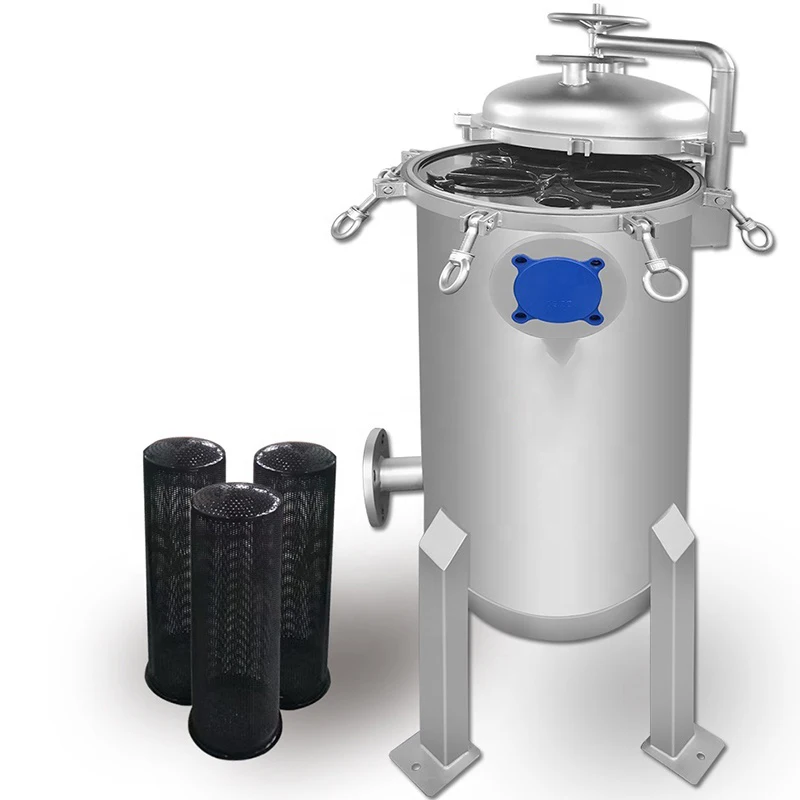 Mill supply Front 304 stainless steel precision security filter industrial underground well water tap water pipe bag filter