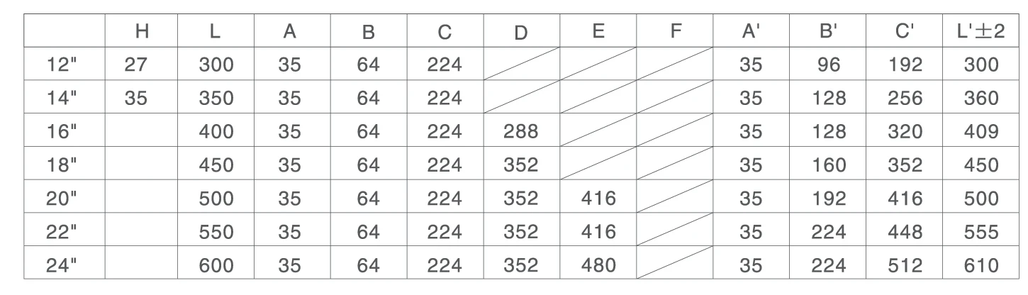 Two Way Ball Bearing Under Mount Drawer Slides