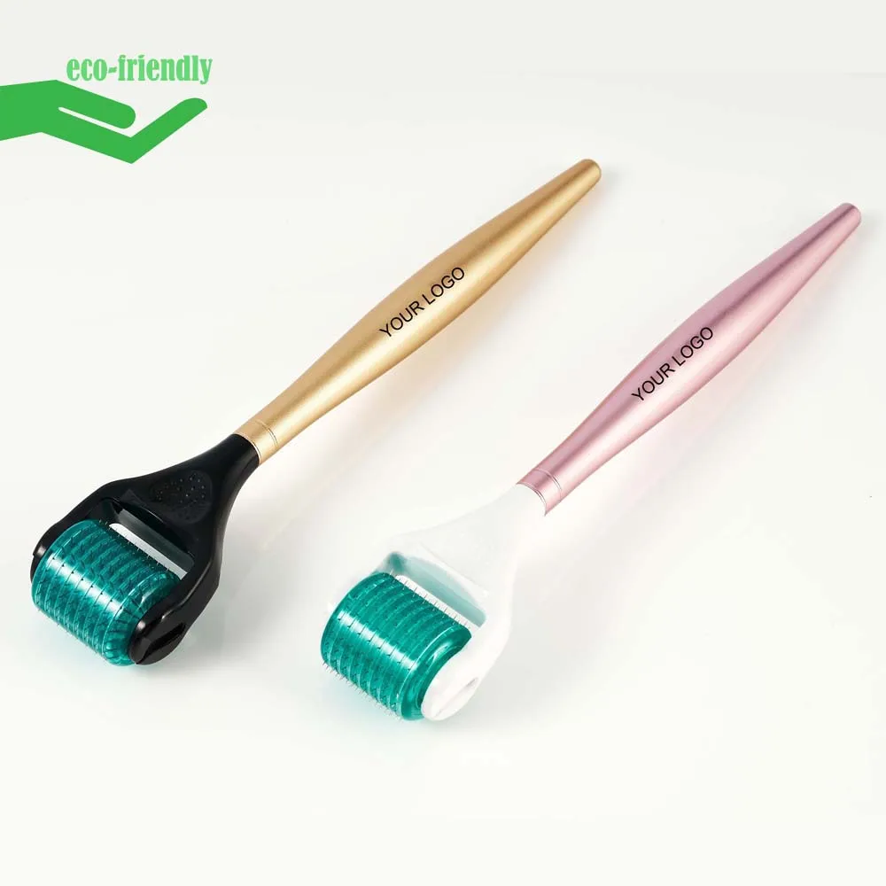 New Arrival Microneedle Roller 192 Needles  Eco-Friendly Replaceable Head  Beard Care Roller for Men Beard Regrowth