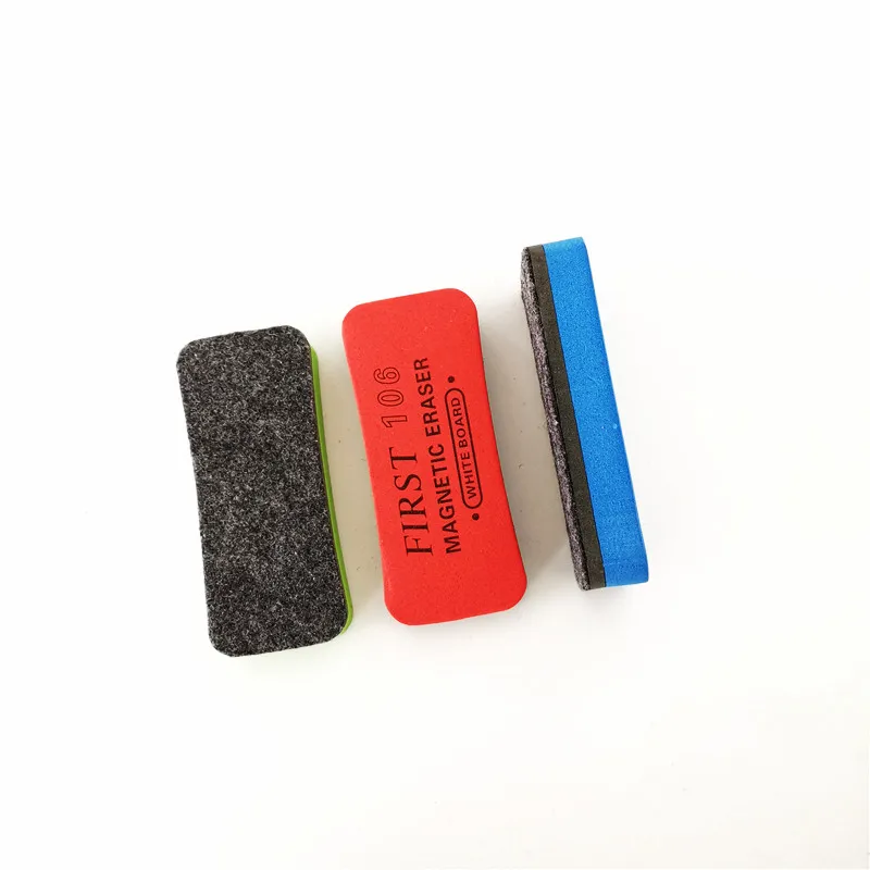 EVA magnetic dry erase board erasers whiteboard eraser with felt for school and office