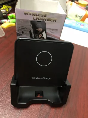 universal wireless charger stand for iphone samsung galaxy usb type-c Qi 10w fast charging desk wireless charger pad