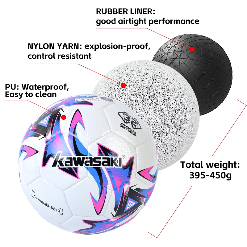 New arrive prime professional thermal bonded PU official size 5 football soccer ball for competition durable training playing