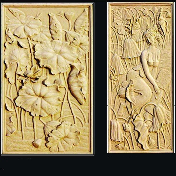 Китайский поставщик гипсовая рельефная скульптура настенная панель