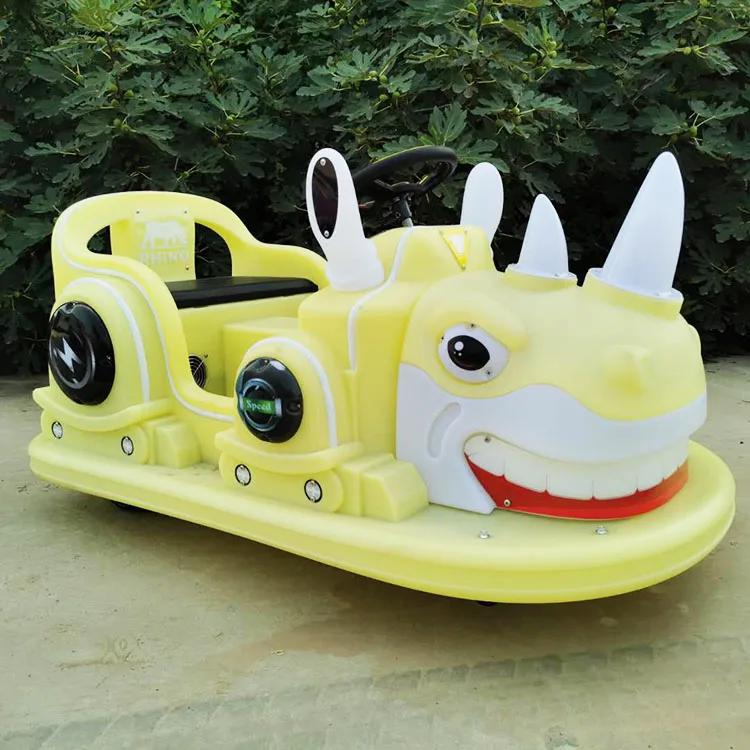 Wobeiqi hot sales affordable cute rhino bumper car Amusement Ride Bumper Car for kids and adults for business