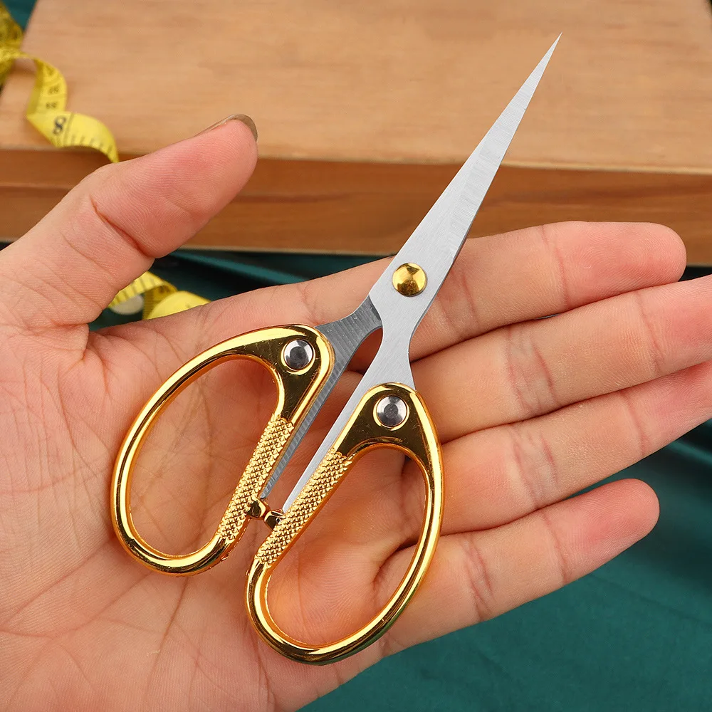 Office Stationery Small Scissors  Stainless Steel Zinc Alloy Cutting Paper Scissors Child Student Hand Scissors