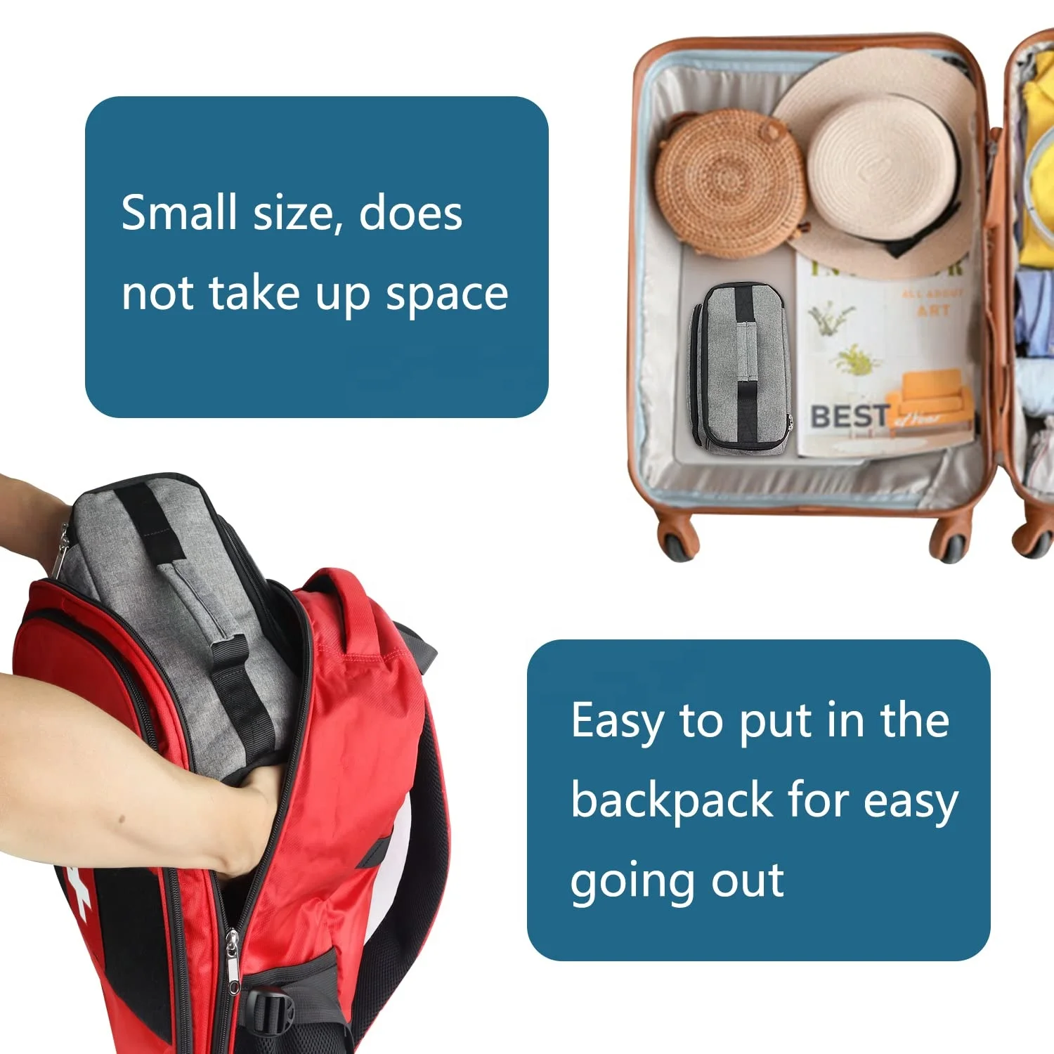 OEM medical machine carrying case botiquines Nebulizer Carry esmed Airmini Mini Machine Home Breathing Bag