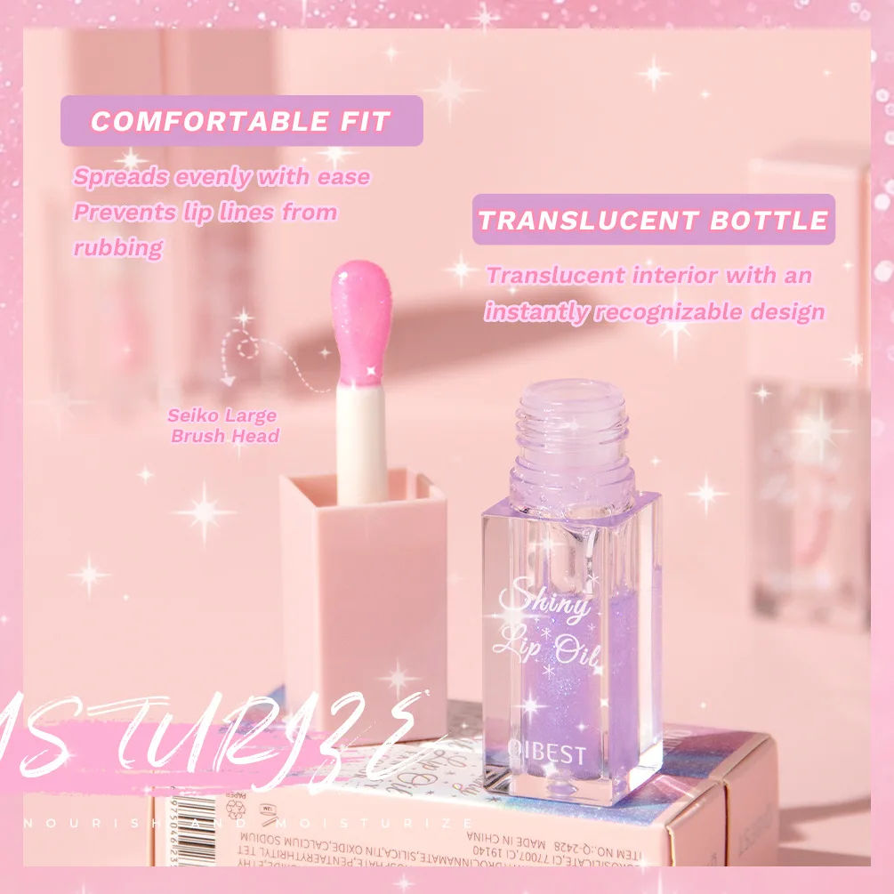 6 color change lip oil lipstick moisturizing easy to Color non-stick cup color non-stick cup create beautiful lip makeup