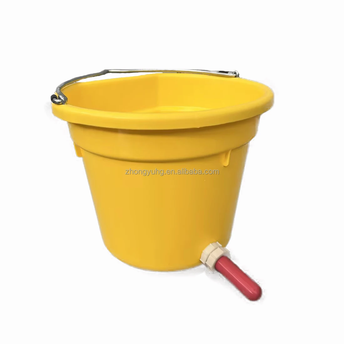 Farm Plastic Nursery Feed Bucket Rubber Nipple Calves Lamb Calf Milk Feeder with Teat
