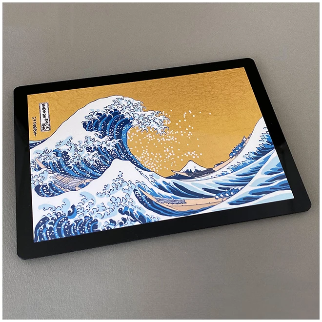 Модный акриловый роскошный игровой коврик для мыши Kanazawa gold leaf