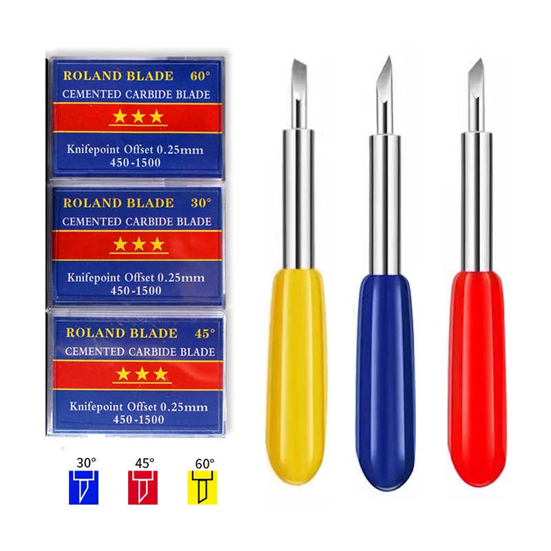 High Quality Tungsten Carbide 30 45 60 Degree Roland Plotter Blades