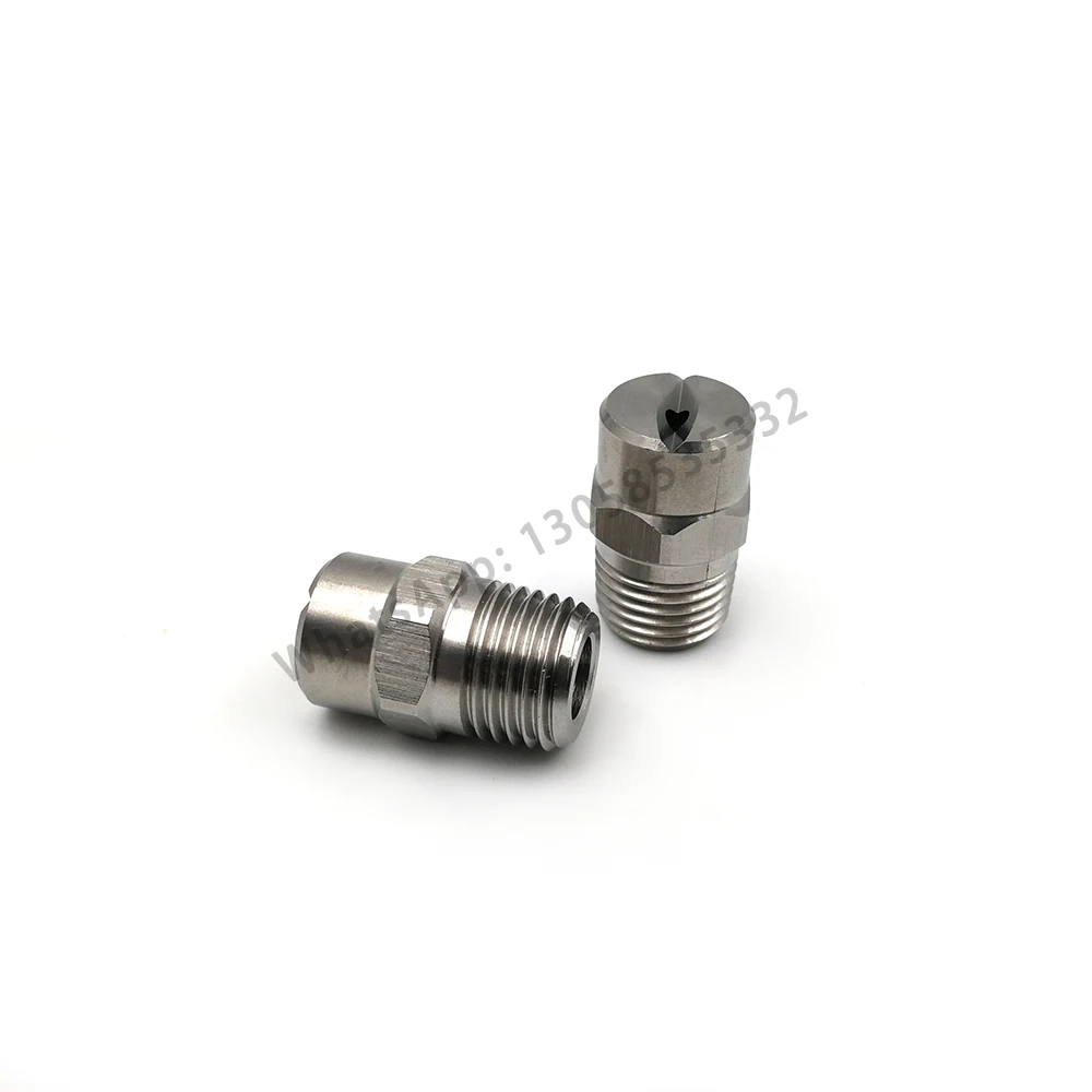 Industrial HU Hvv 1/4' 304 316 Stainless Steel Brass Flat Fan Spray Nozzle for Cleaning Washing