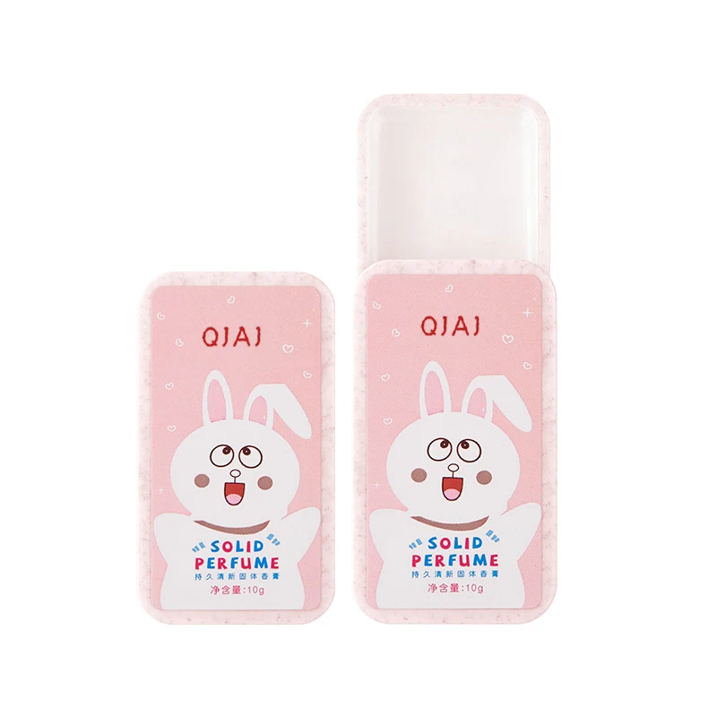 Private Label QJAJ Long Lasting Solid Perfume Balm Portable Pocket Perfume Solid Parfum