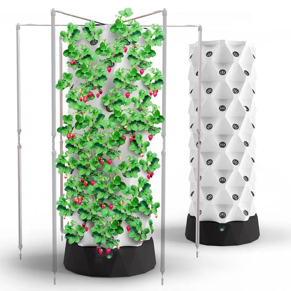 Hydroponics Tower Set Hydroponic Growing System Pineapple Tower Hydroponic Garden Growing Vegetable and Floors Pot