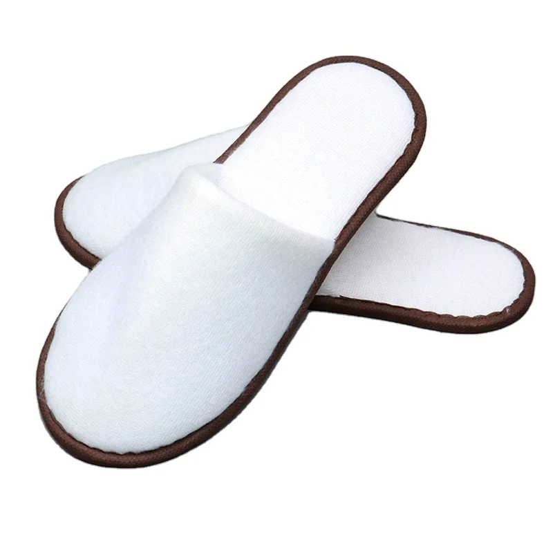 
OEM ODM High Quality Custom Disposable Hotel Cotton Anti-Slip Traveling Bedroom Slippers 