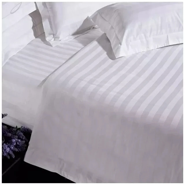 Bed sheeting with great satin strip, cotton fabrics.