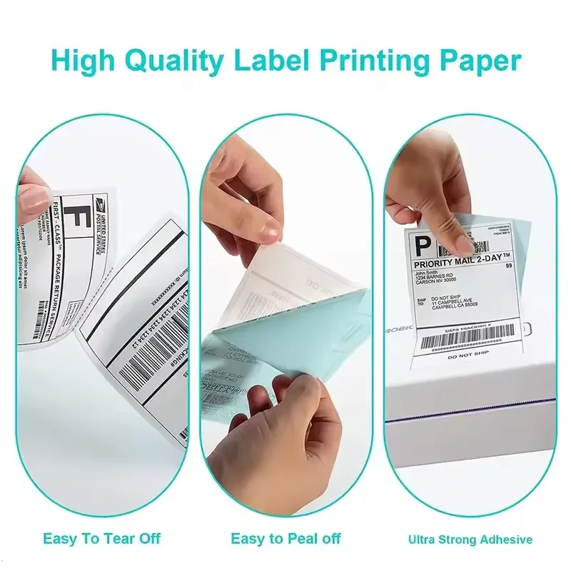 hot selling custom any size shipping sticker 4x6 direct thermal labels