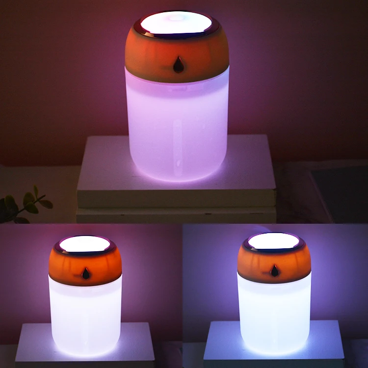 Room led Industrial usb Ultrasonic Car Mode Flame purifier aroma diffuser Warm And Cool Mist maker mini personal air Humidifier