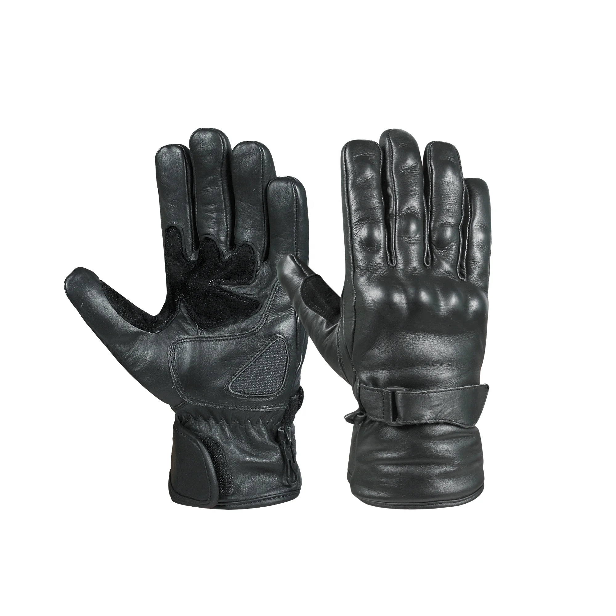 Leather Motorbike Gloves Hard Knuckes Protection for Track Racing Cut Resistant Custom Sports Gloves