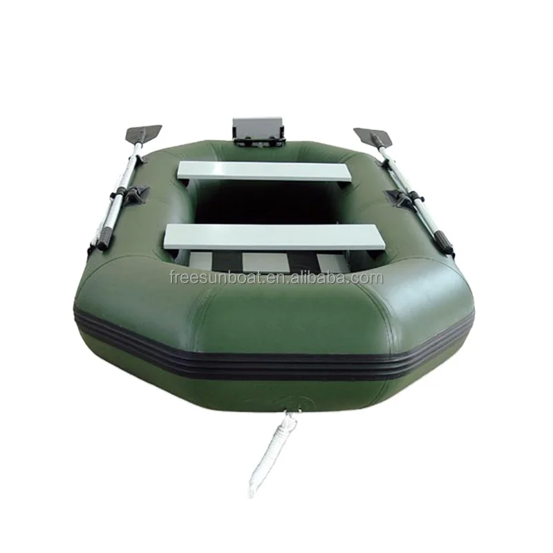 3-4 person inflatable PVC fishing boats inflatable pontoon ocean fishing boat with  motor for sale