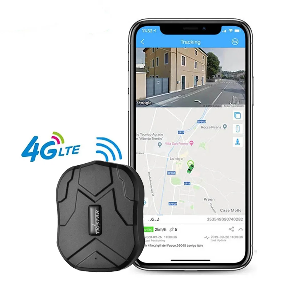4G Датчик для слежения за питомцем собака GPS-позиционирование в режиме реального времени мониторы Бесплатная веб-приложение пожилыми людьми транспортными средствами 5000 мАч 90 дней ожидания