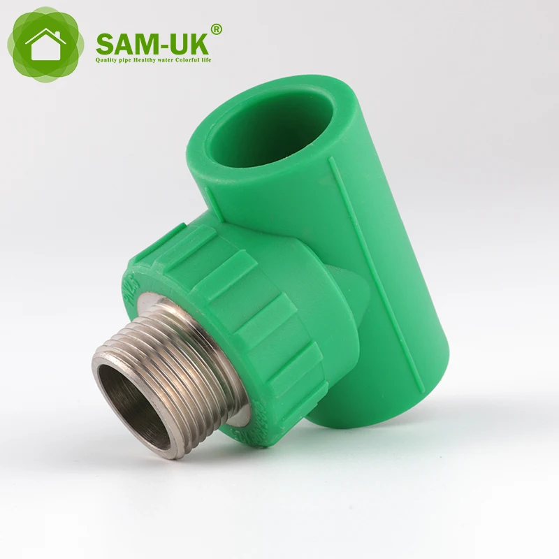 Production of customized high-quality ppr tee pipe fittings female threaded plastic pipe pipes and fittings