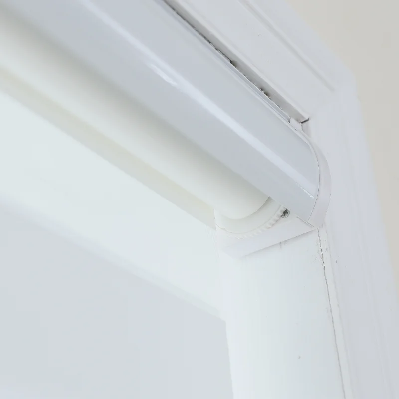 Indoor Window Treatment Double Layer Zebra Roller Blinds Banded Shades Manual Zebra Cordless Blinds