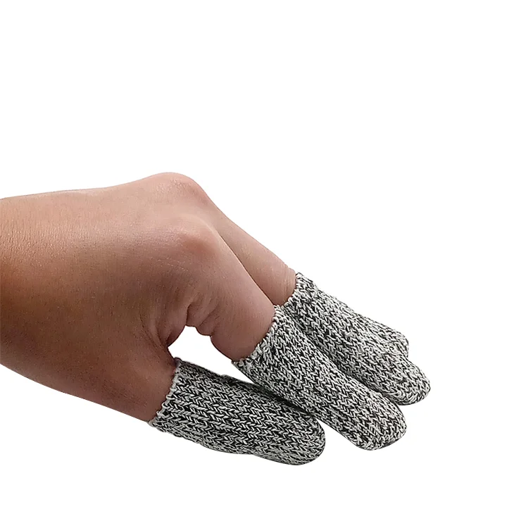 HPPE Cut Resistant Finger Cots for Anti-cut Fingertips Protection Safety Glove Life Extender for Kitchen Work Sculpture Supplies