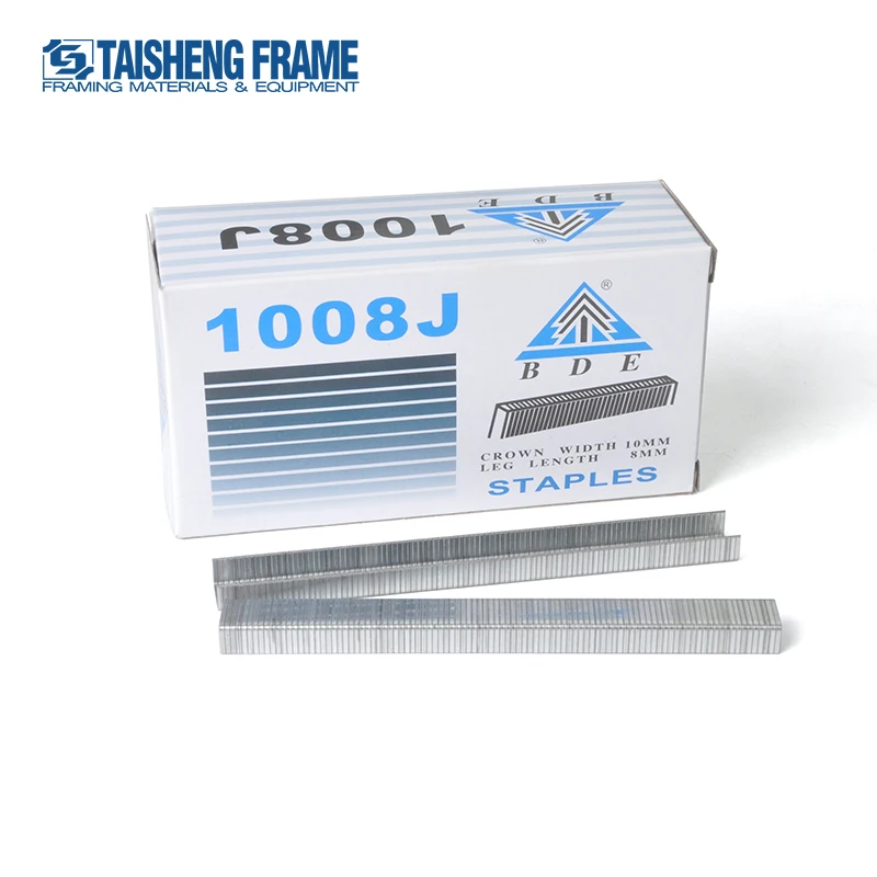 TS-D26 High Quality Nails Upholstery Tack Pin Sofa Nail Gun Staple 1008J U-type Nail Iron 30box /ctn 5000pcs/box in Stock CN;ZHE