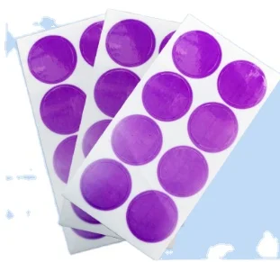 UV color changing stickers, transparent UV sunscreen detection stickers, summer sunscreen reapply UV color changing stickers