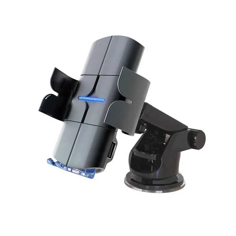 
15W Fast Charging Intelligent Voice Broadcast Auto Clamping Windshield Dashboard Air Vent Wireless Car Charger Holder 