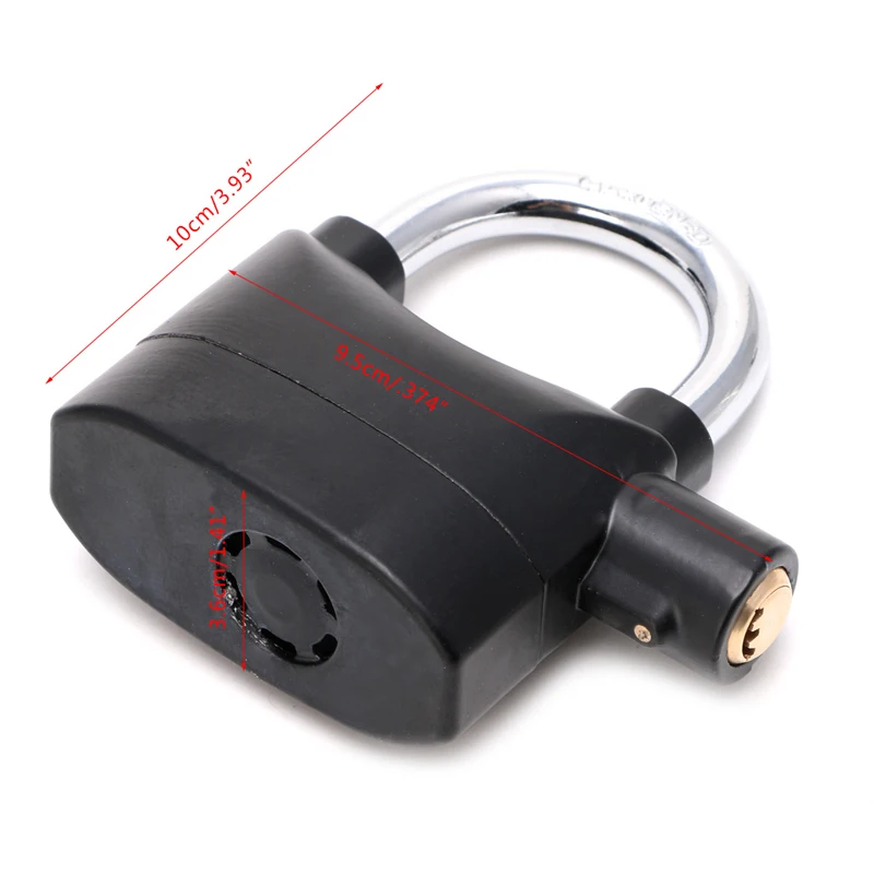factory price 110dB Security alarm lock for bicycle motorbike waterproof mini portable podlock door lock alarm