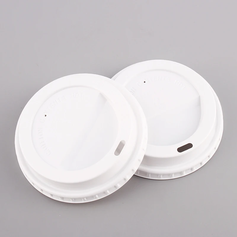 12/16 унций 90 мм Универсальная плоская пластиковая крышка Крышка для кофейной чашки для бумажных стаканчиков