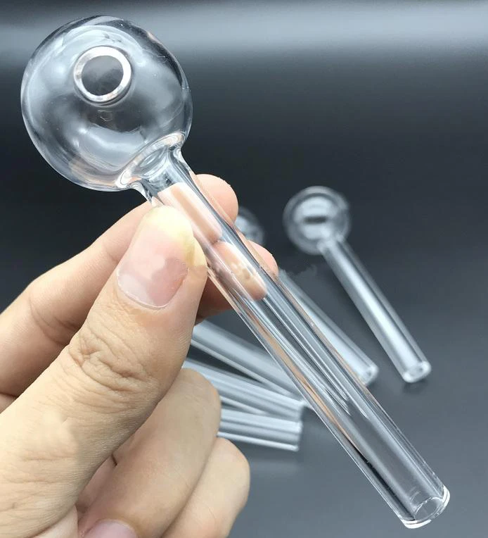  Стеклянная трубка Love pipe 4 дюйма прозрачная для маникюра аксессуары курения простые стеклянные