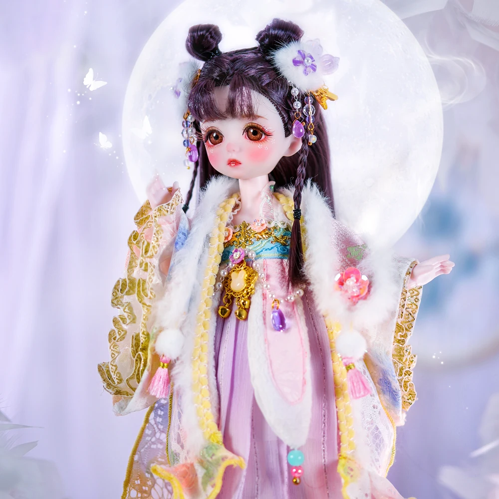 1/6 Scale BJD Doll Customizable Ball Jointed Doll with Full Outfit Collectible Doll for Kids and Collectors