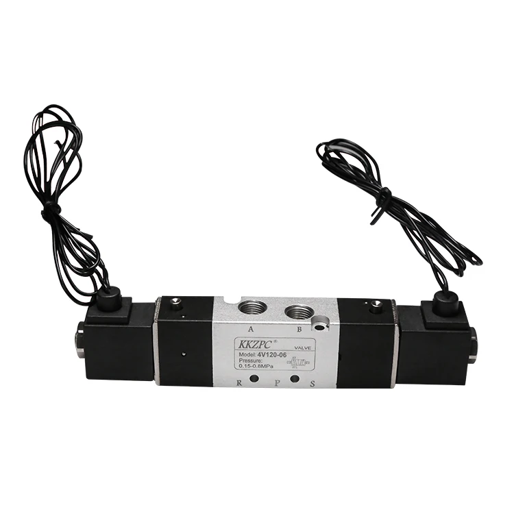 5/2 Way 4V120-06 Double Coils  Electric Control  Air Solenoid Valve