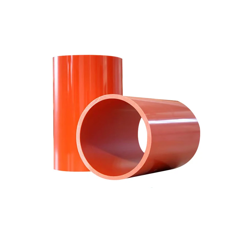 3 inch 100mm Thin Walled Plastic MPP Pipe Orange Modified Underground Cable Sleeve Conduit