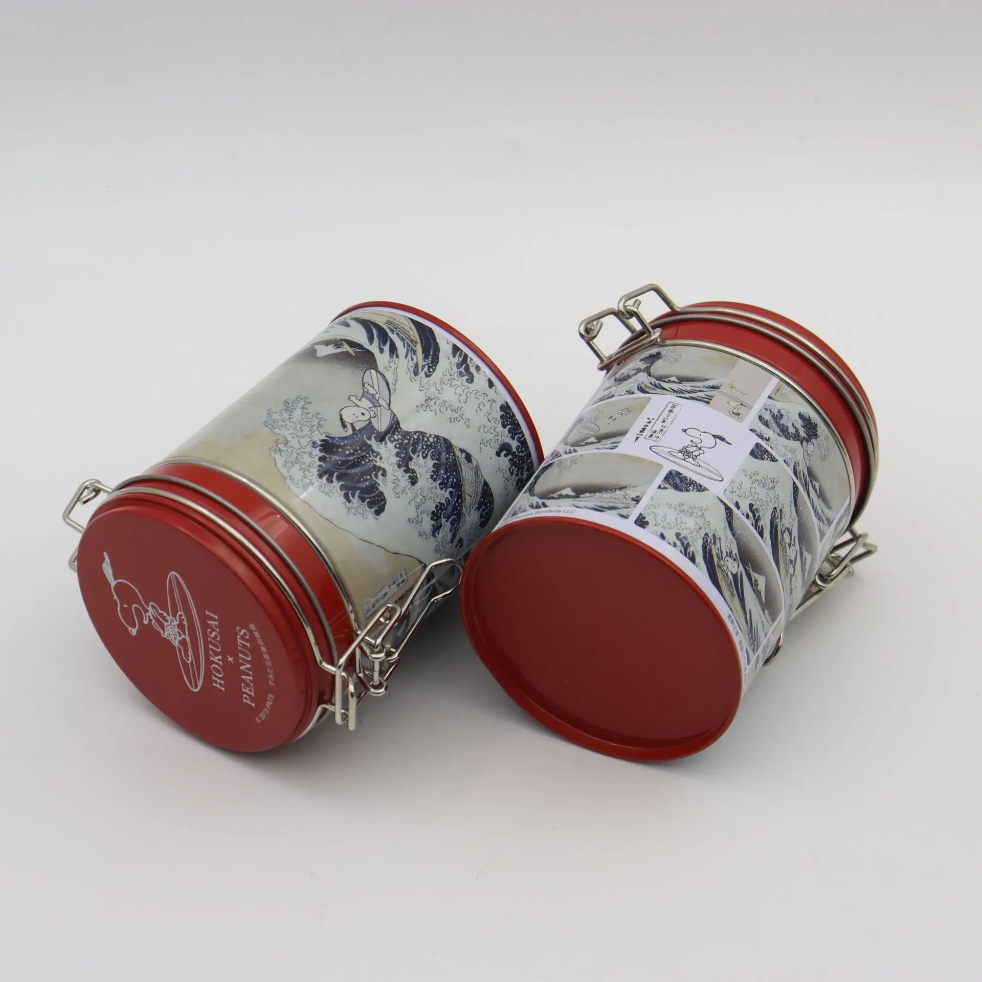 Food Grade Airtight Round Metal Container Biscuit Coffee Tea Storage Cylinder Tin Can