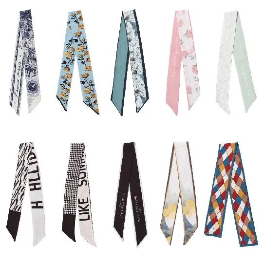 Korean edition decorative scarf is versatile celebrity girl wind senior hair band scarf